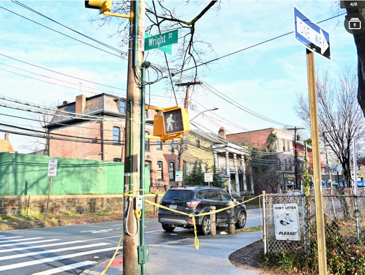 Miles of crime scene