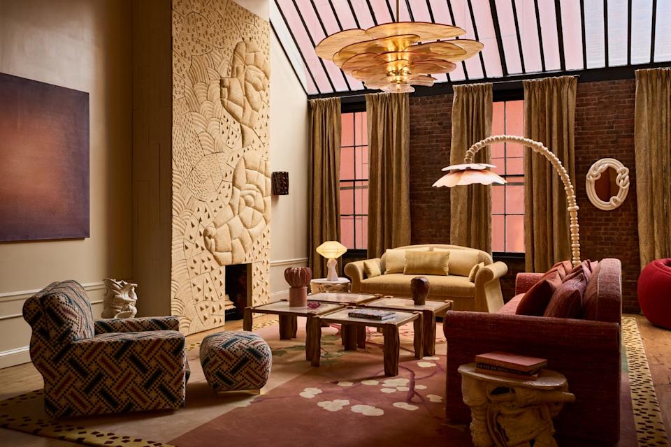 Interior design of a stylish living room