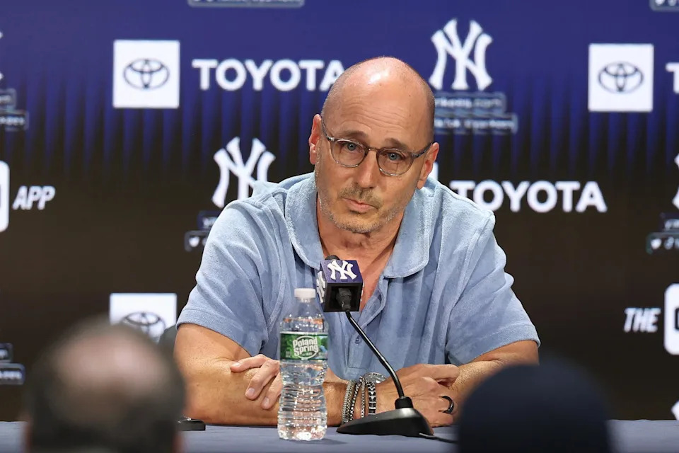 New York Yankees general manager Brian Cashman. Credit:&nbsp;Vincent Carchietta-Imagn Images.