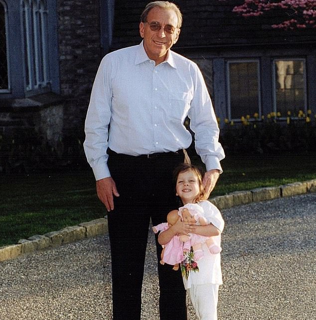 With a slew of celebrity friends, including President Donald Trump, Nelson has been open about his support of his political ideals in the past (Nicola pictured as a child with her dad)