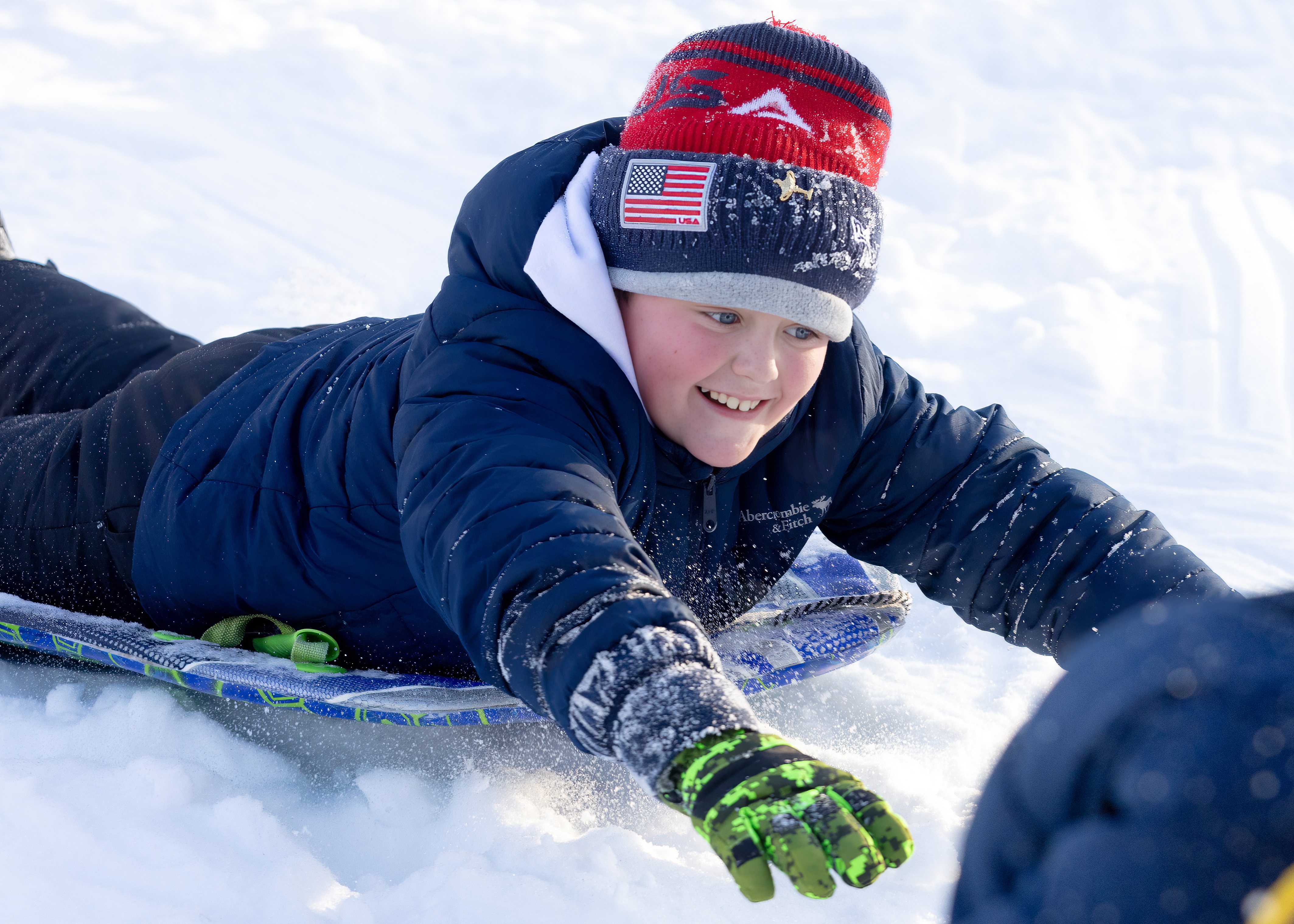 Children enjoy their snow day sledding in Clove Lakes Park on Monday, Jan. 26, 2026. (Advance/SILive.com | Jason Paderon)