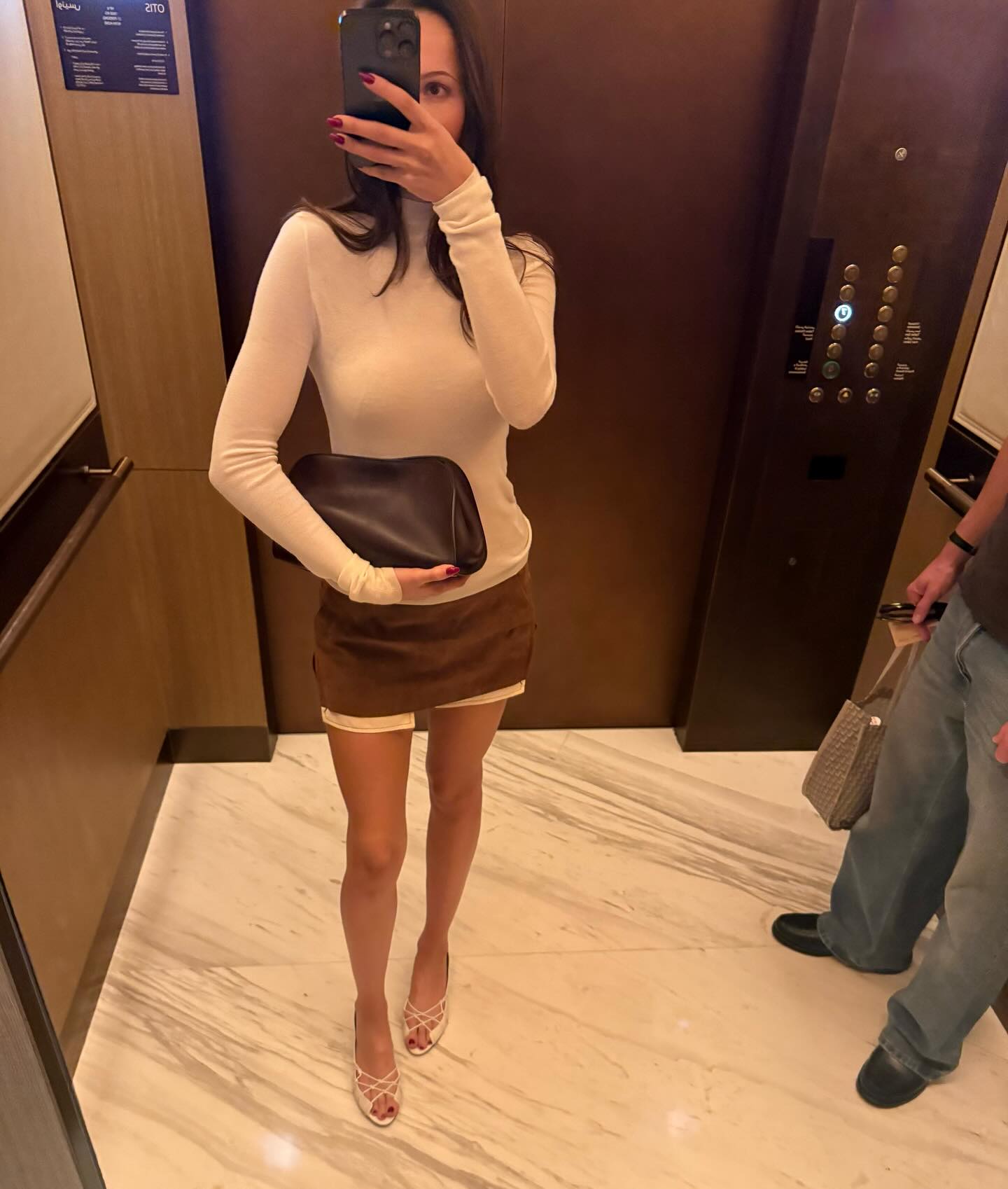 @piamance wearing one of the popular nyc shoe brands