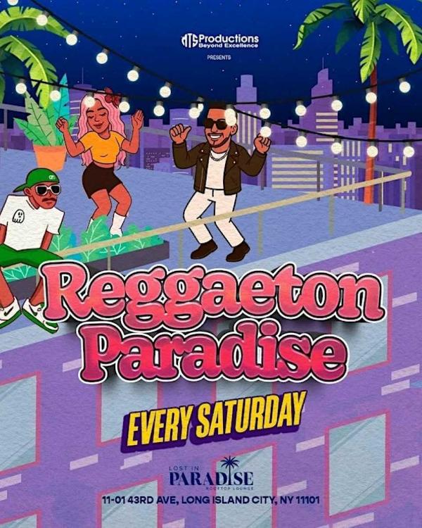 Reggaeton Paradise Rooftop Party – Lost in Paradise, Queens – Jan 24th at Lost in Paradise Rooftop