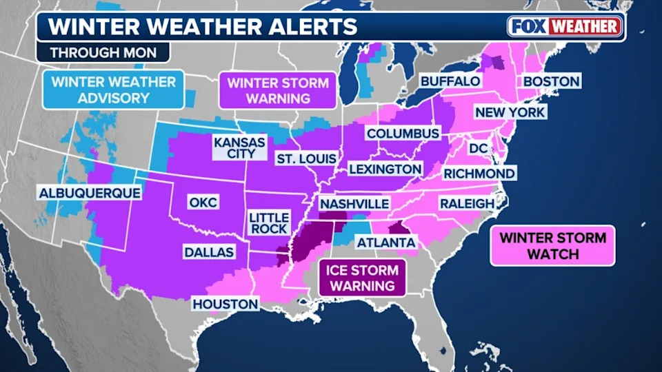 A dangerous winter storm is expected to slam the Big Apple area with up to 16 inches of snow starting between 3 a.m. and 9 a.m. Sunday, forecasters said Friday. FOX Weather
