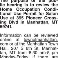 NOTICE OF PUBLIC HEARING MANHATTAN | Legals