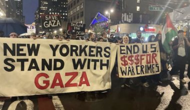 ‘We support Hamas here,’ protesters chant outside Queens synagogue | JNS