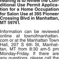 NOTICE OF PUBLIC HEARING MANHATTAN | Legals