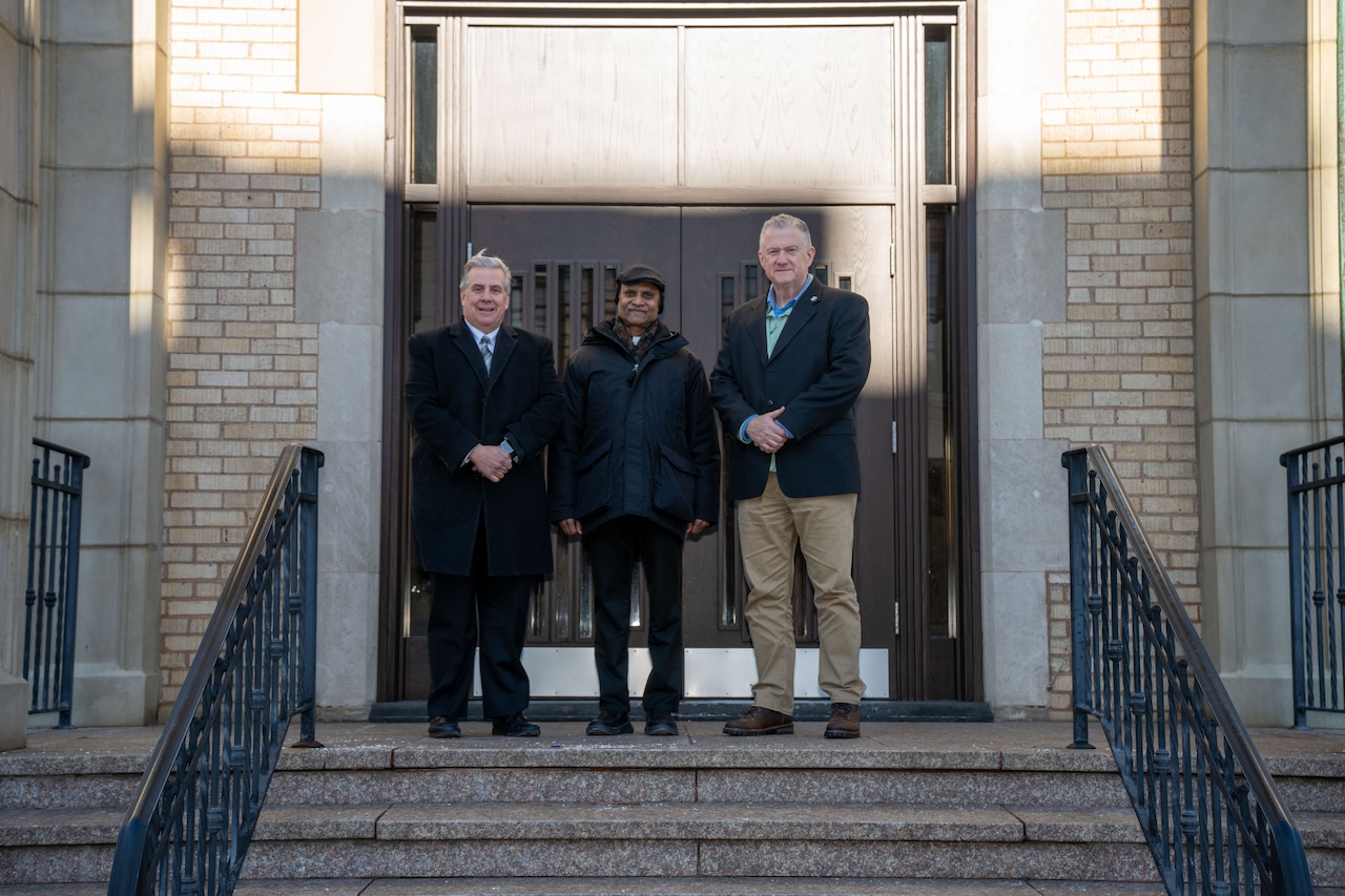 NYPD Holy Name Society donates to St. Ann's R.C. Church in Dongan Hills