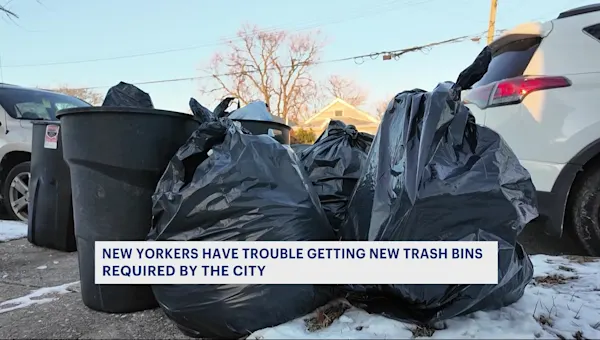 News 12 | Brooklyn | New Yorkers still having trouble getting trash bins required by city