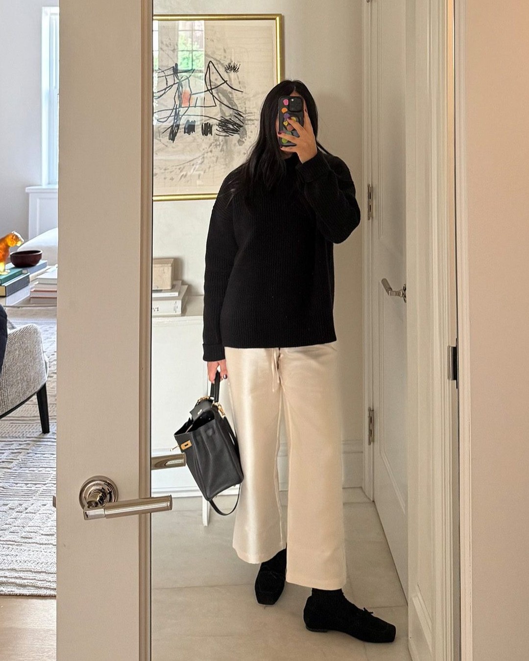 @nicoleakhtarzad wearing one of the popular nyc shoe brands