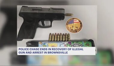 News 12 | Brooklyn | NYPD body cam video shows officers chasing, arresting 19-year-old man with loaded gun in Brownsville