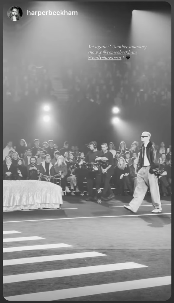 a photo of Romeo Beckham at Paris Fashion Week