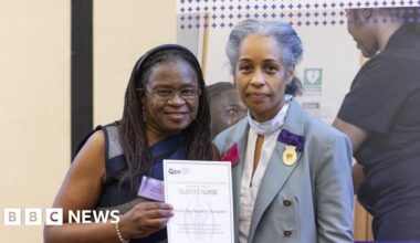 Nurse who started as hospital cleaner joins elite group