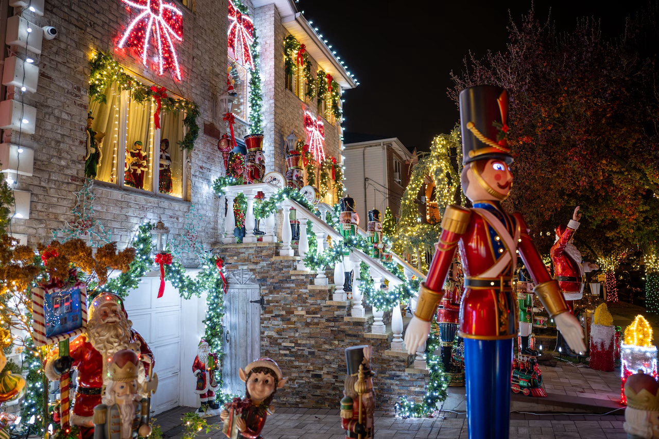 Festive Hecker Street home display for 2025 holidays
