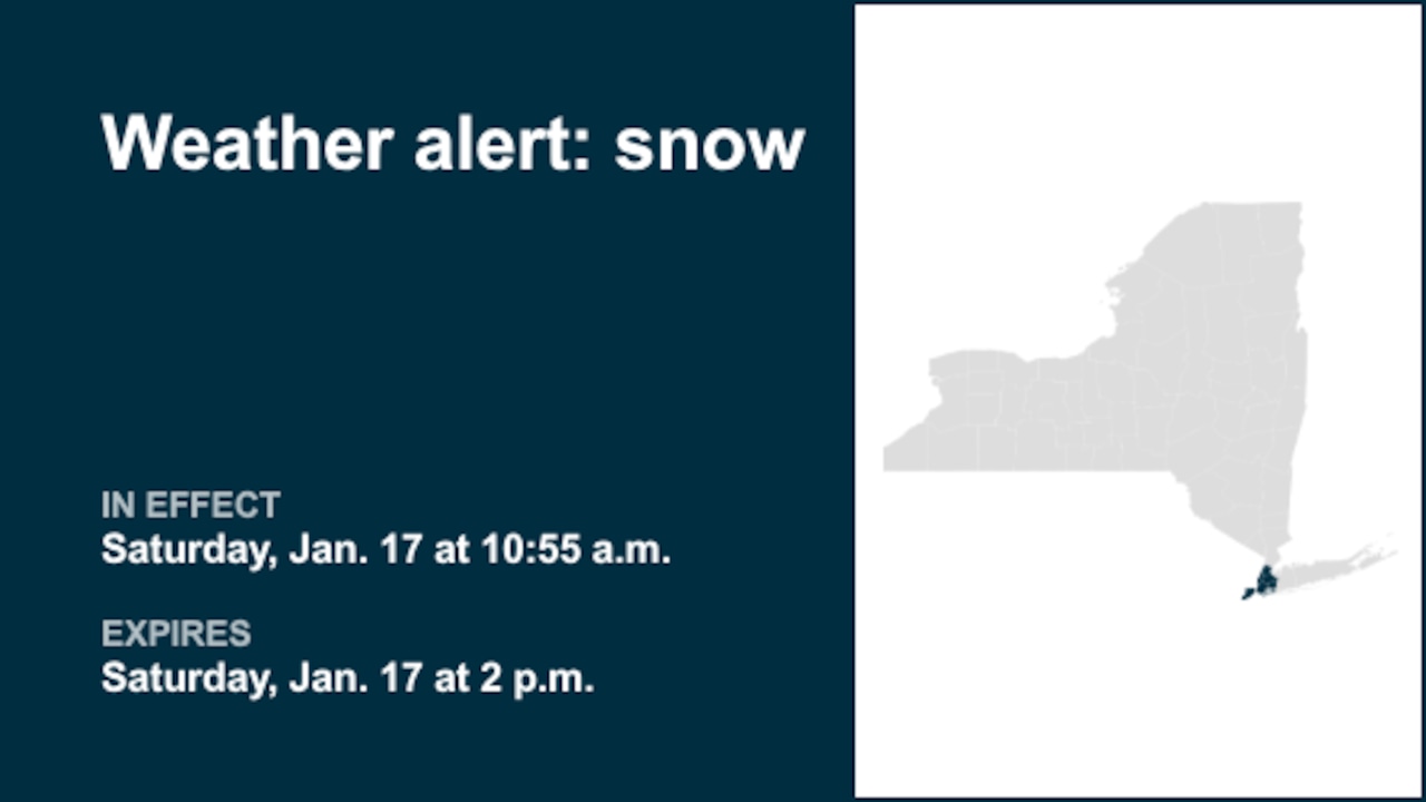 NYC weather: Prepare for snow in New York City until Saturday afternoon