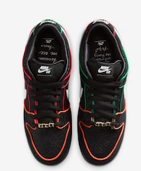 Nike SB Dunk Low Pro x Bronx Girls Skate Black and Challenge Red