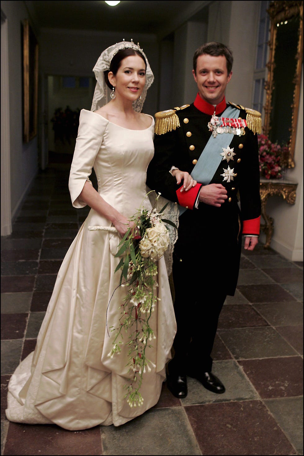Royals Arriving At The Dinner Offered To Prince Frederik And Mary Donaldson For Their Wedding In Copenhagen, Denmark On May 14, 2004.
