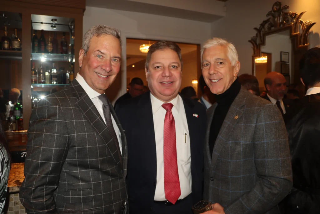 From left: Steven Bamundo, Esq.; Bart Russo, Esq.; and Dino Mastropietro, Esq. Brooklyn Eagle photo by Mario Belluomo