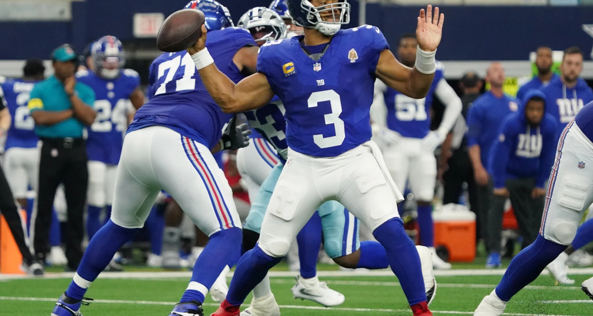 Russell Wilson admits to hiding torn hamstring from New York Giants