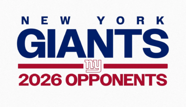 New York Giants' 2026 opponents officially set