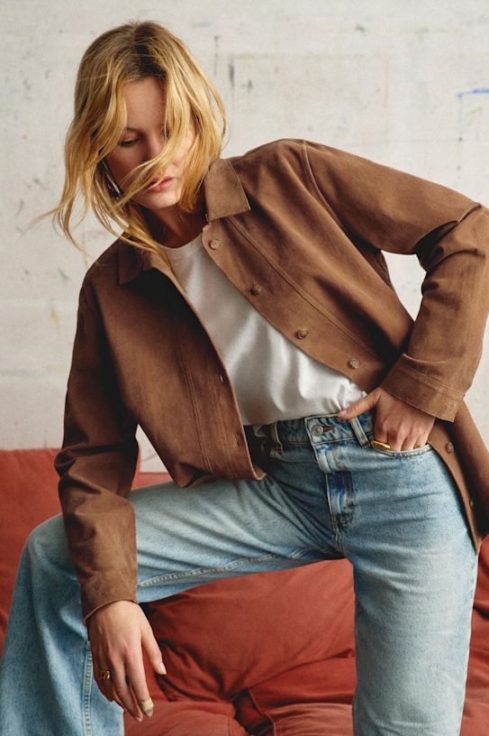 Will Jacket - Camel Suede - Goat Leather - S&eacute;zane