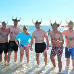 From left: William Santo, Esq.; Michael Farkas, Esq.; Nicole Massab; Noel Downey; Arthur Aidala, Esq.; and Peter Forman. Brooklyn Eagle photo by Mario Belluomo