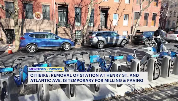 News 12 | Brooklyn | Removal of Citi Bike station in Cobble Hill temporary, Lyft says