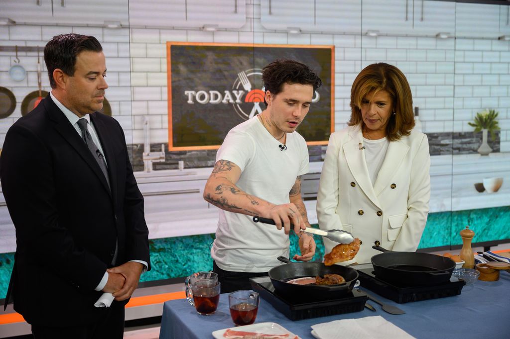 Brooklyn on the Today show with hosts Carson Daly and Hoda Kotb in 2021