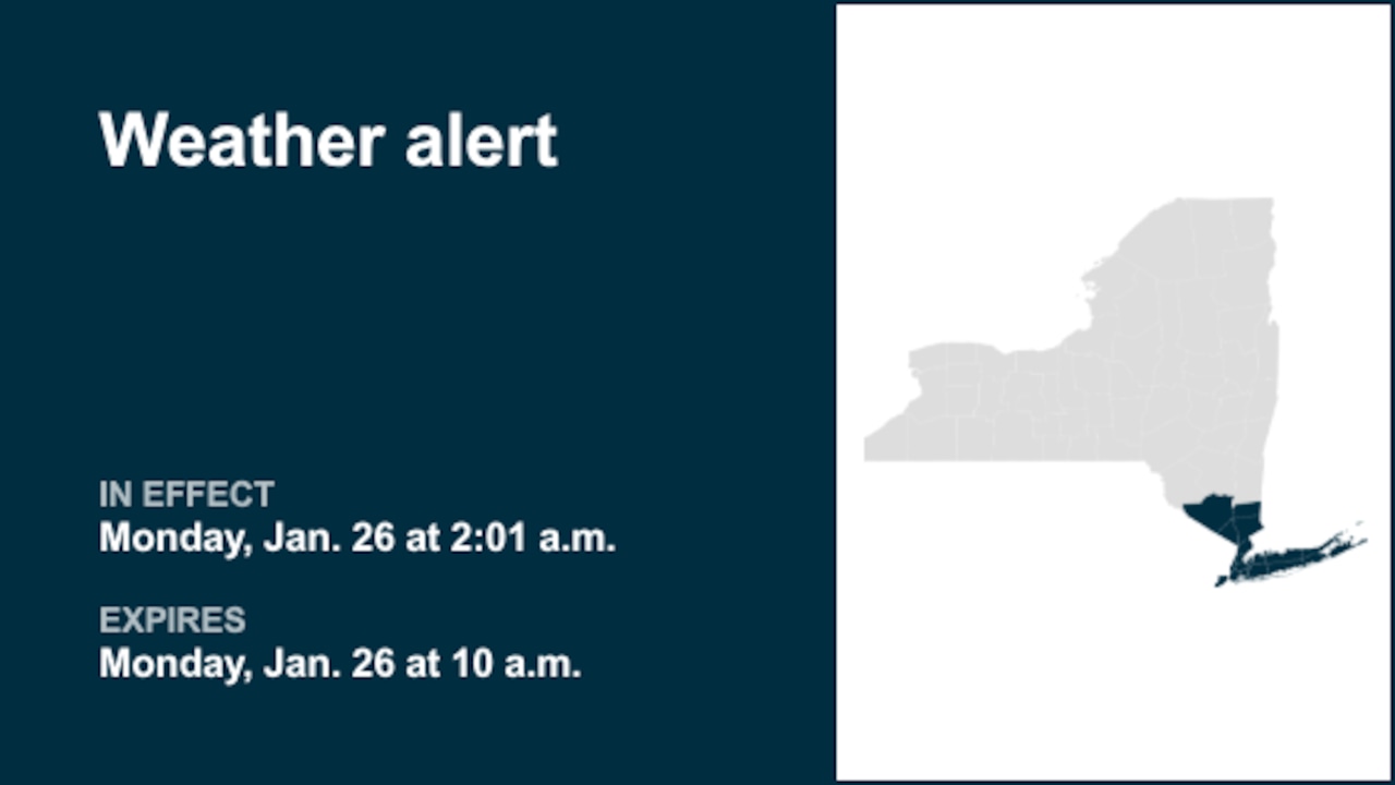 NY weather: Weather alert affecting part of New York until Monday morning