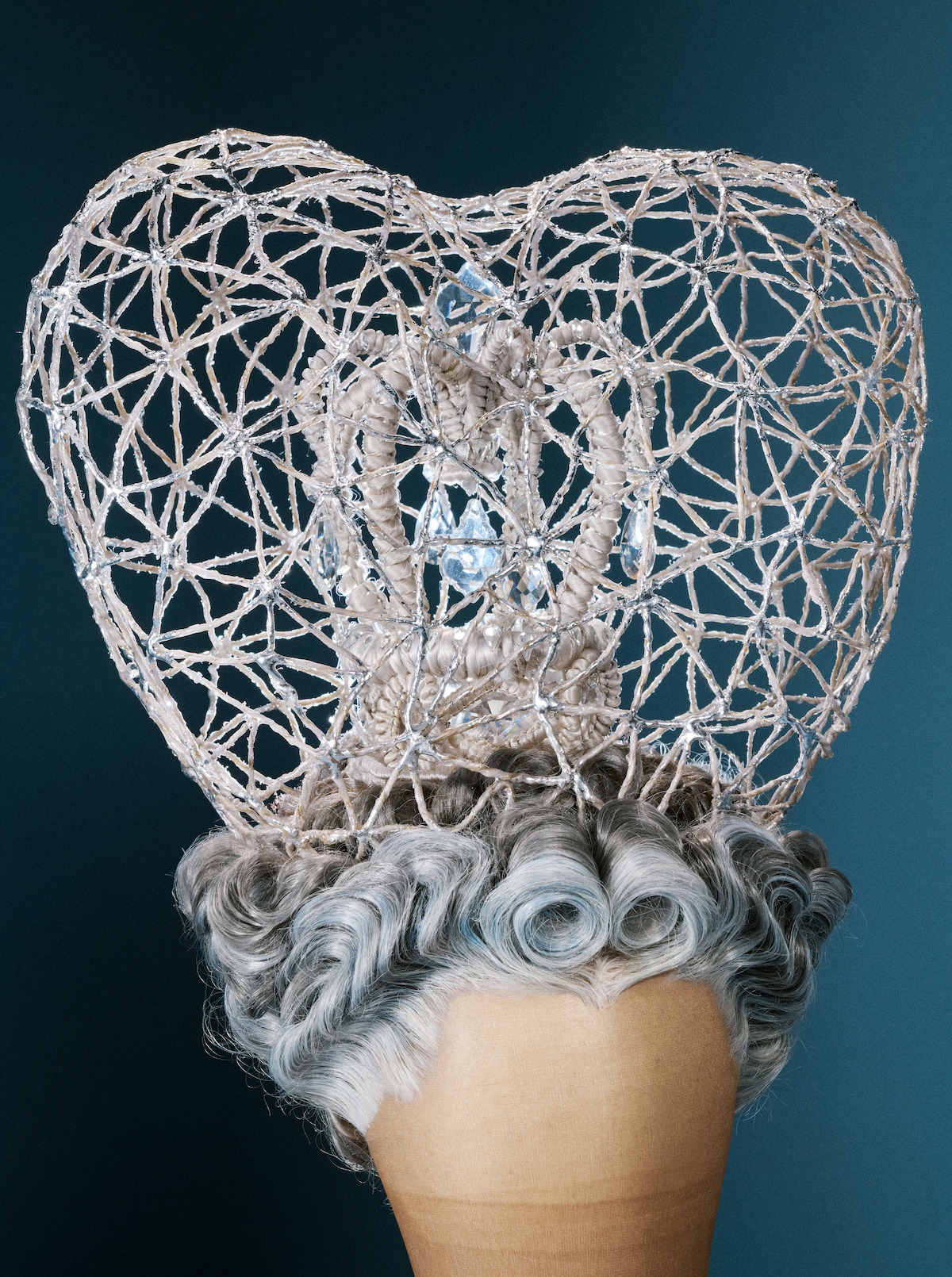 Queen Charlotte’s masquerade ball cage wig
