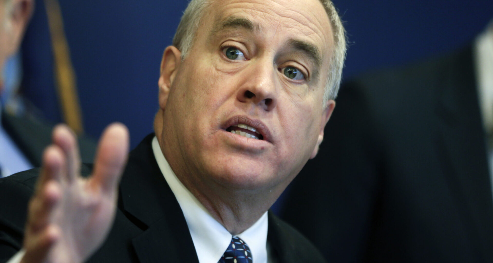 New York State Comptroller Thomas DiNapoli during a news conference in 2016. Photo: Mike Groll/AP