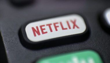 This Aug. 13, 2020, photo shows a logo for Netflix on a remote control. AP Photo/Jenny Kane