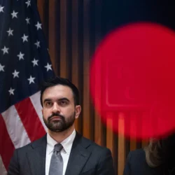 New York Mayor Zohran Mamdani attends a press conference with New York Governor Kathy Hochul and NYPD Commissioner Jessica Tisch, Tuesday, Jan. 6, 2026, in New York. Photo: Yuki Iwamura/AP
