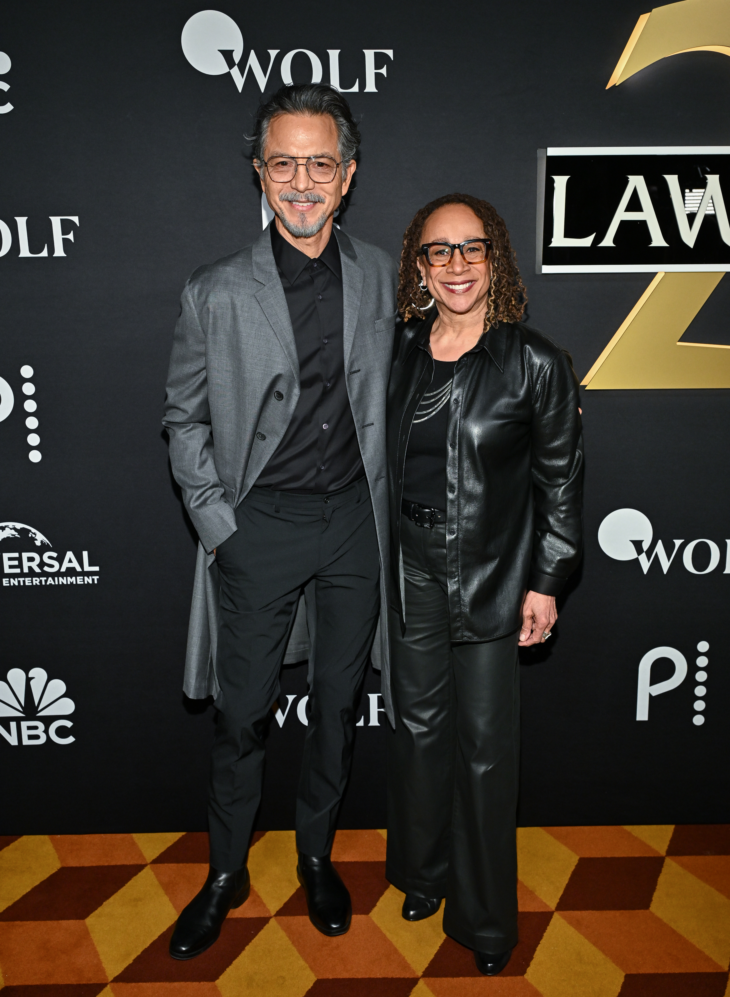 Benjamin Bratt, left, and S. Epatha Merkerson attend the "Law & Order" 25th anniversary celebration at Cipriani 42nd Street on Tuesday, Jan. 6, 2026, in New York. (Photo by Evan Agostini/Invision/AP)