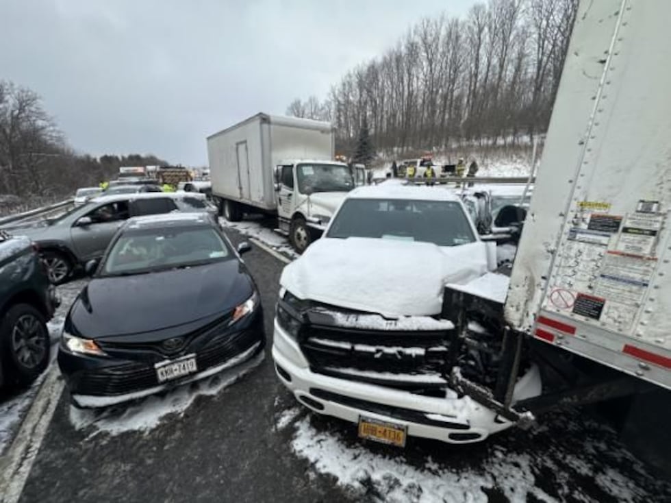 The weather is getting the blame for a 30-vehicle pileup on Interstate 81 south of Syracuse on...