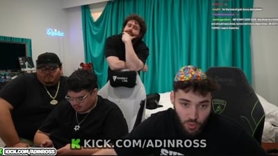 "It’s a real situation, it’s not a bullshit," Adin said during the live stream. (Screenshotted from video on X/ @Fazeburner1 )