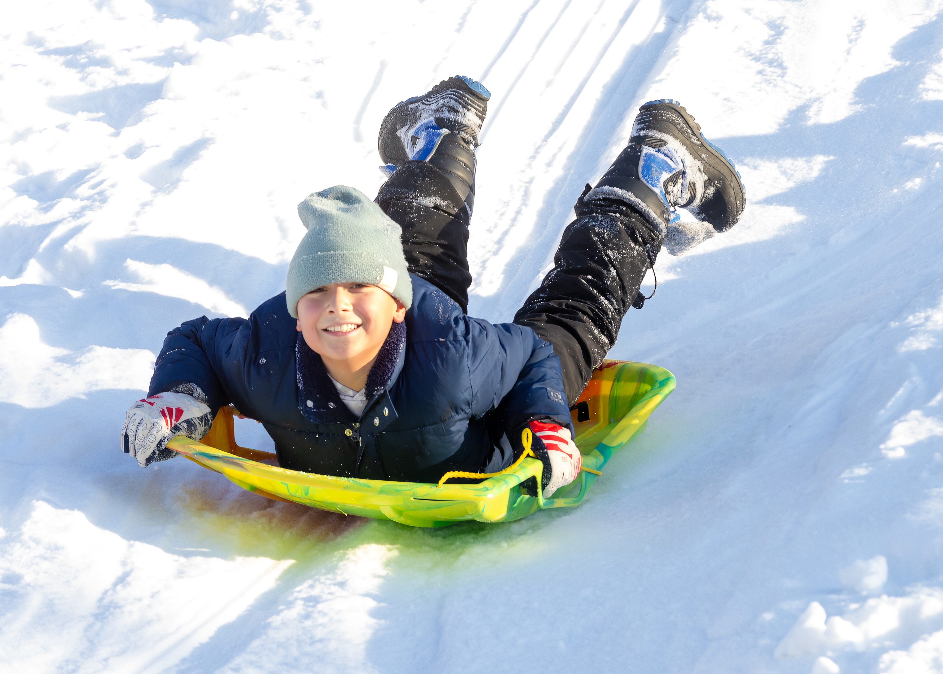 Children enjoy their snow day sledding in Clove Lakes Park on Monday, Jan. 26, 2026. (Advance/SILive.com | Jason Paderon)
