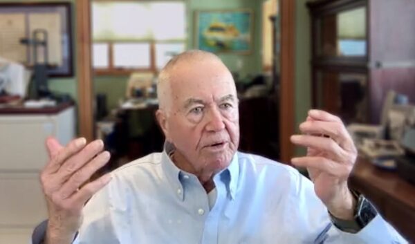 The City Club of New York trustee Tom Fox presents a new, all-maritime Brooklyn Marine Terminal proposal on Tuesday, Jan. 27, 2026. Photo: Screen grab from presentation