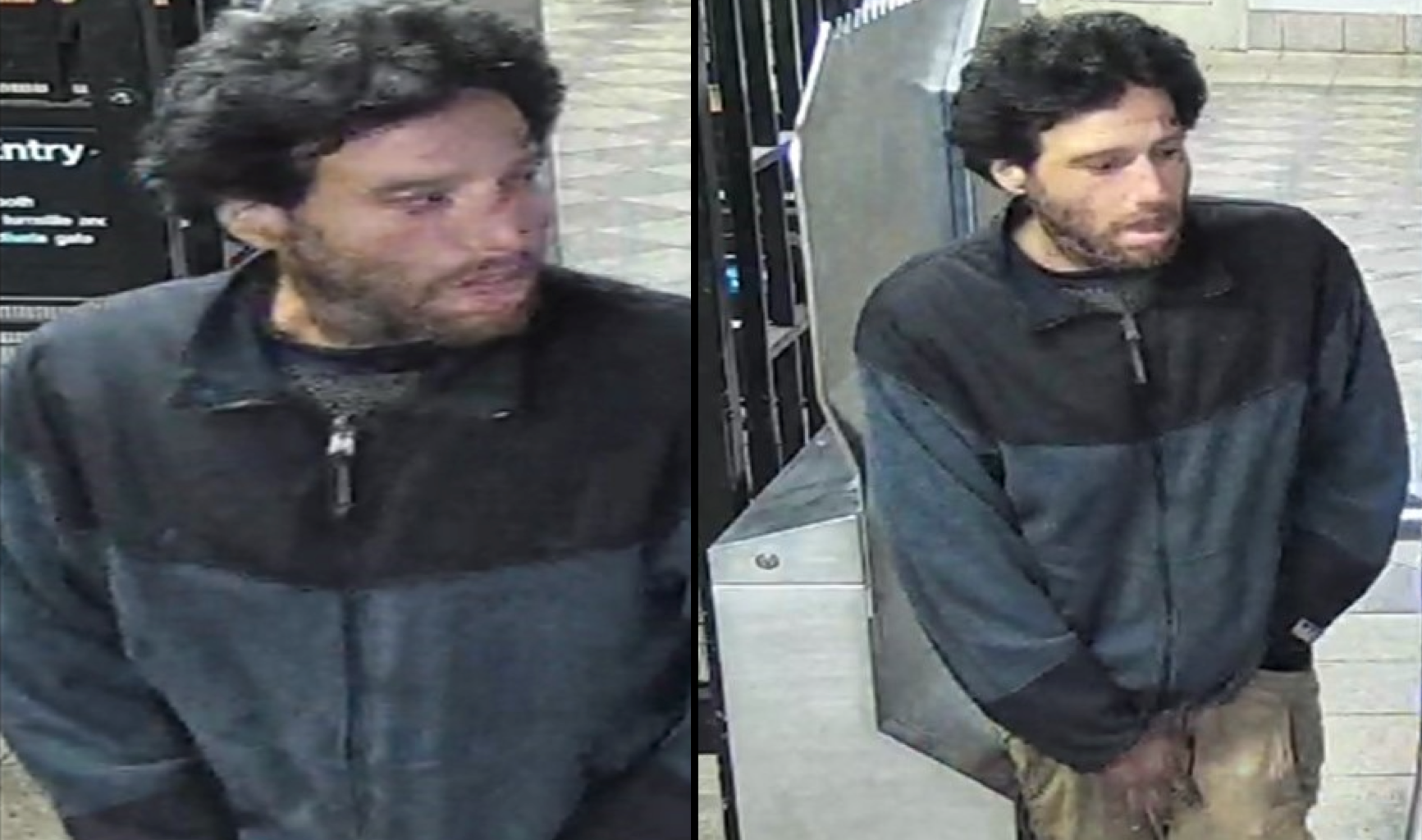A suspect is wanted for allegedly shoving a man onto subway tracks in Sunset Park on Sunday