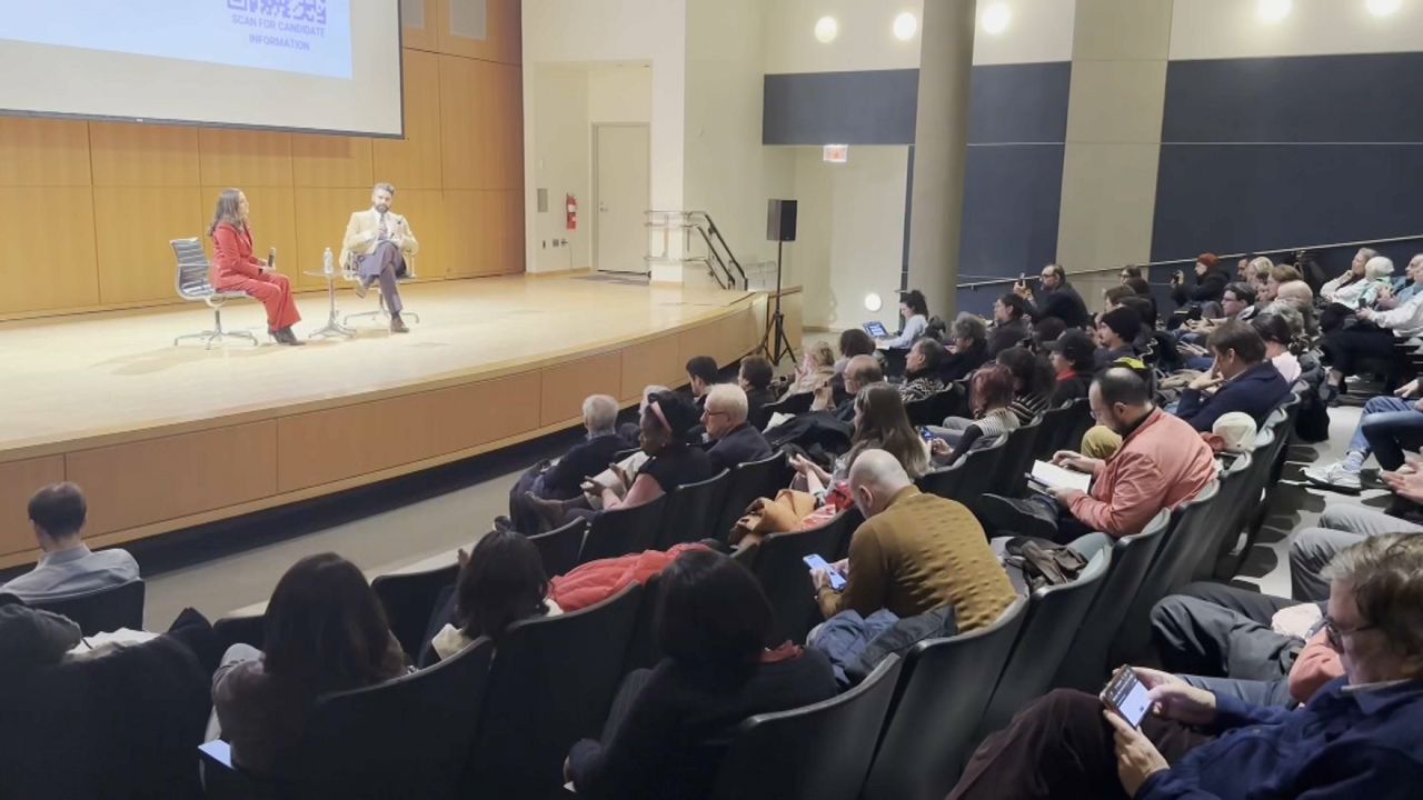 Nine candidates in Manhattan’s 12th Congressional District took part in their first candidate forum. (Spectrum News NY1)