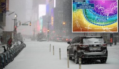 Deadly bomb cyclone headed straight for NYC — and could batter Northeast with even more snow, colder temps