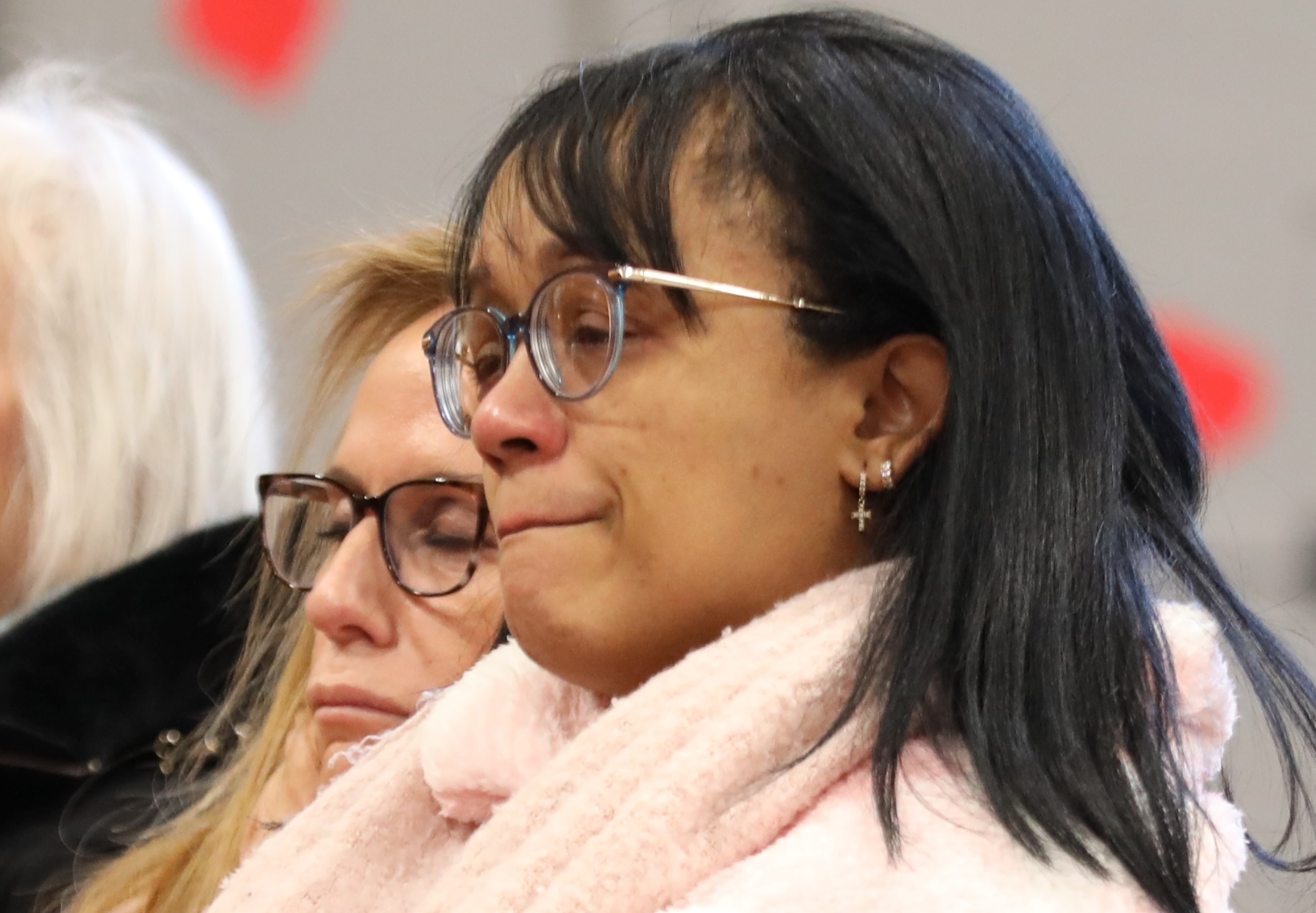 A dedication for Anheli Vasquez-Trinidad was held on Tuesday, Jan. 20, at Father Vincent Capodanno Catholic Academy. Principal Debbie Cretella led the school in remembering the first grader during an assembly with her mother, Rev. Michael Martine, Jann Amato, classmates, and teachers. (Advance/SILive.com|Jan Somma-Hammel)