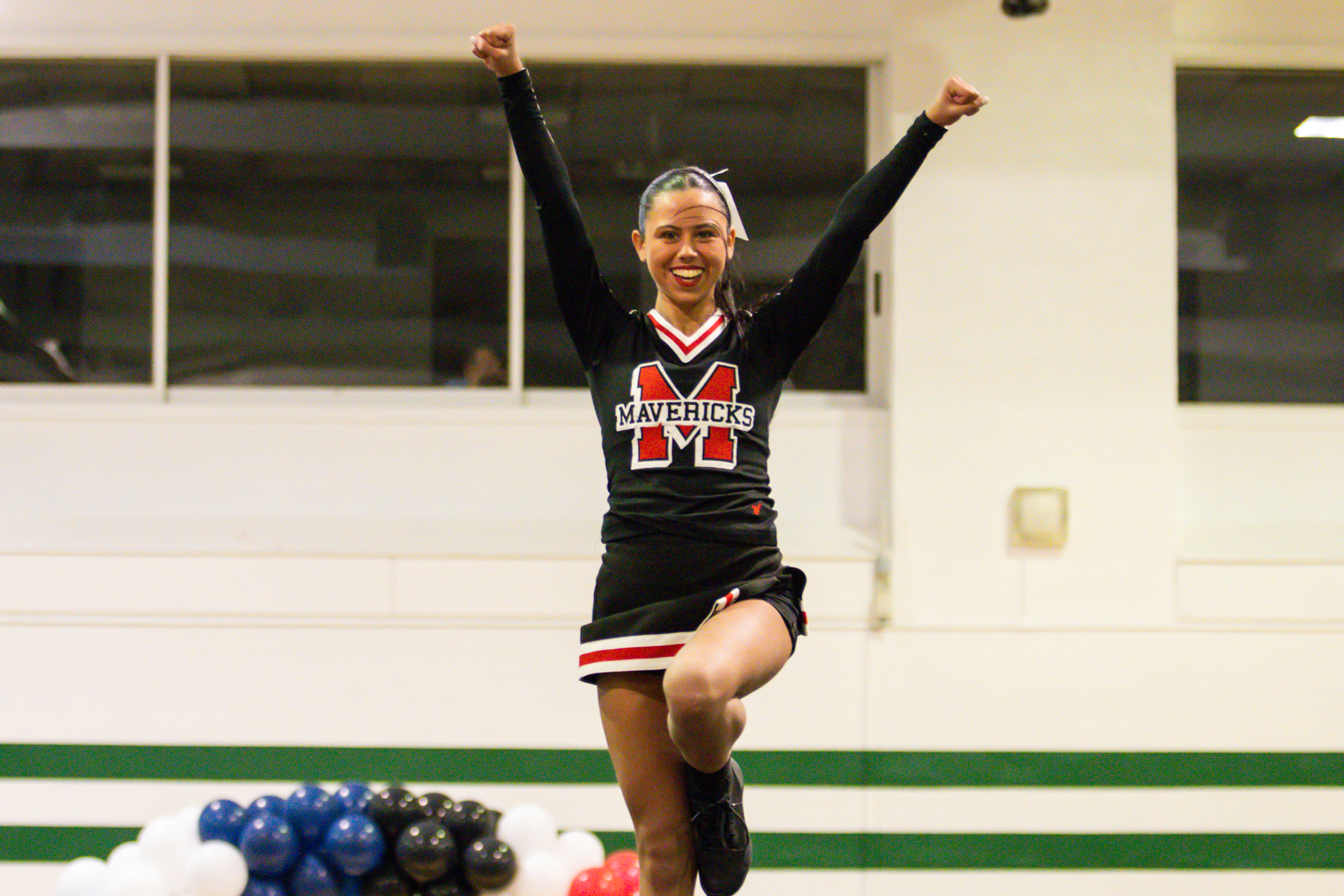 The event featured performances from four of the Staten Island teams competing in the National High School Cheerleading Competition this weekend along with the Seahawks showing off its routine. (Annie DeBiase for the Advance/SILive.com)