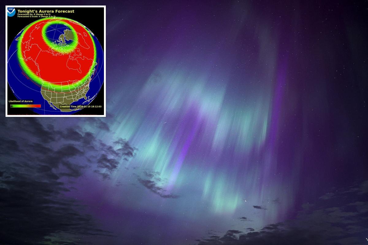 'Severe' geomagnetic storm on Monday could make northern lights visible across much of US, including NY and NJ