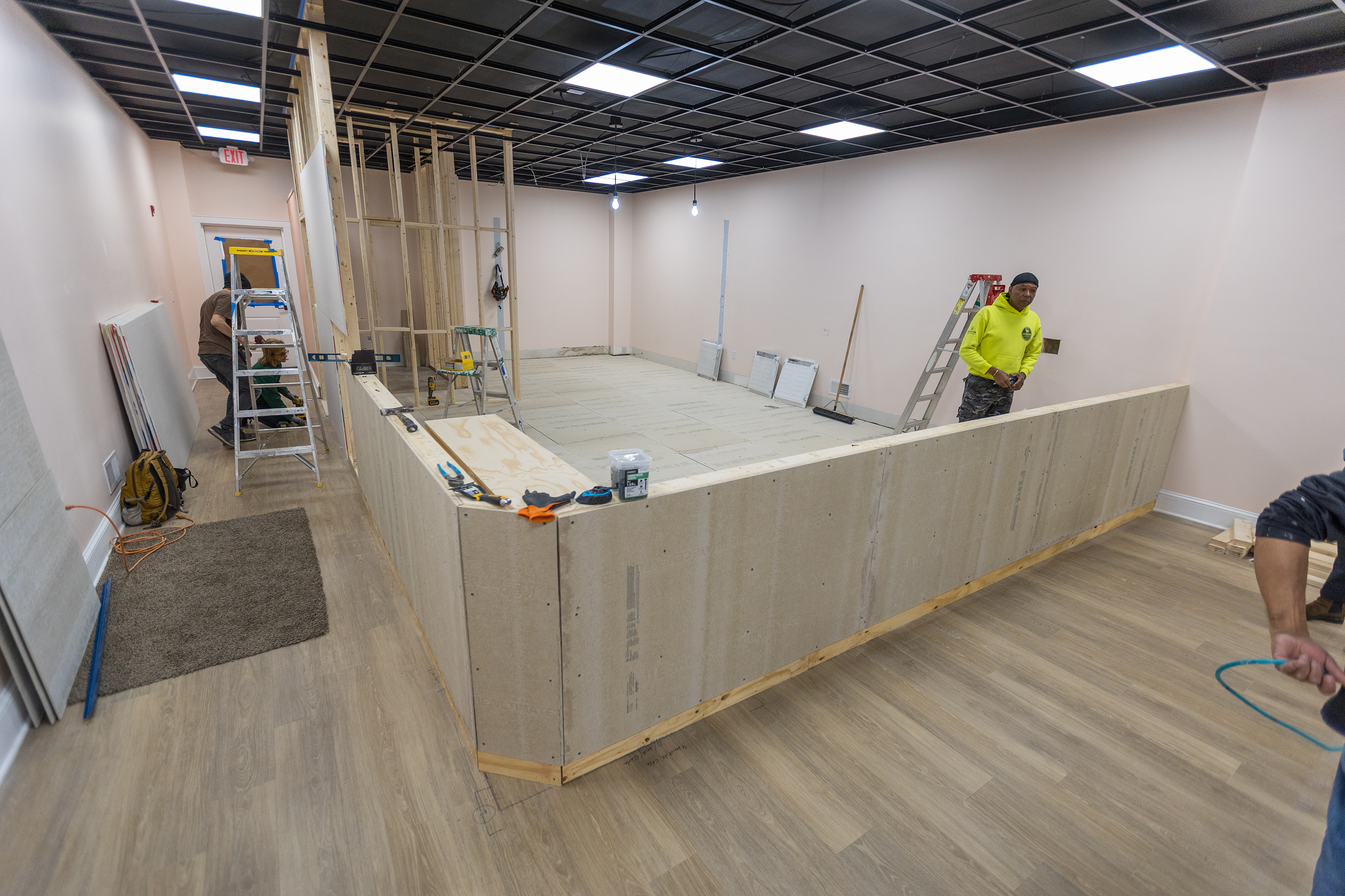 Construction of Grandma’s One Pizza, opening soon on S. Main...