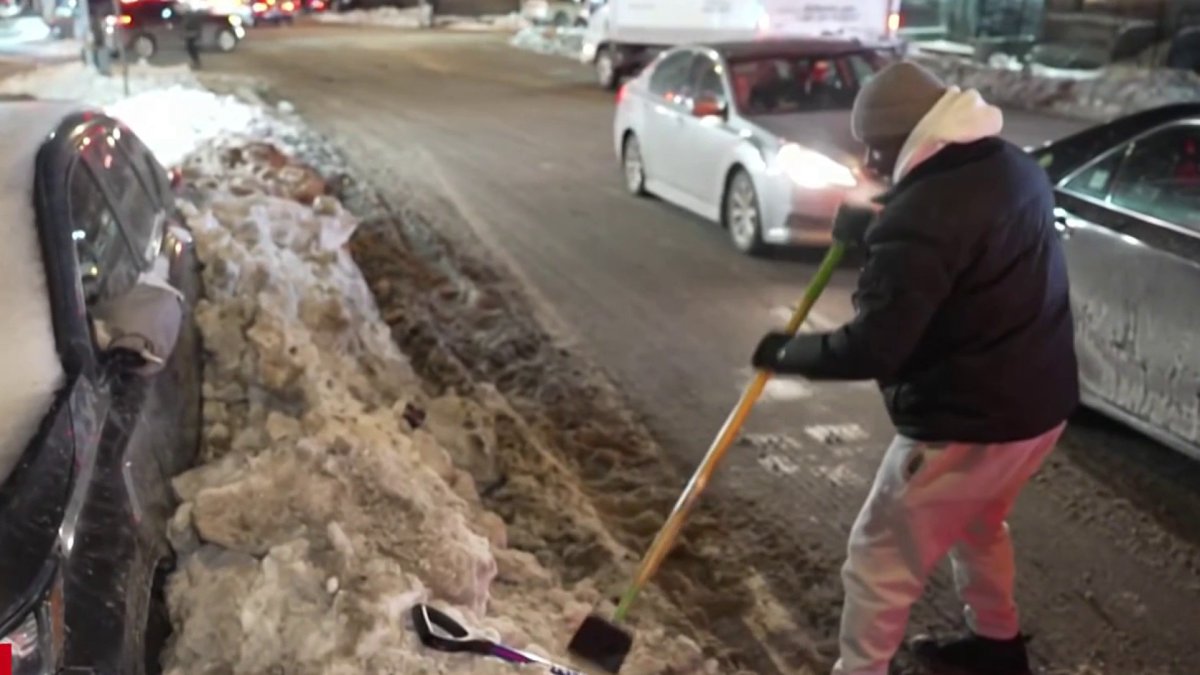 Demand for shovelers for hire spikes in NYC after winter storm – NBC New York