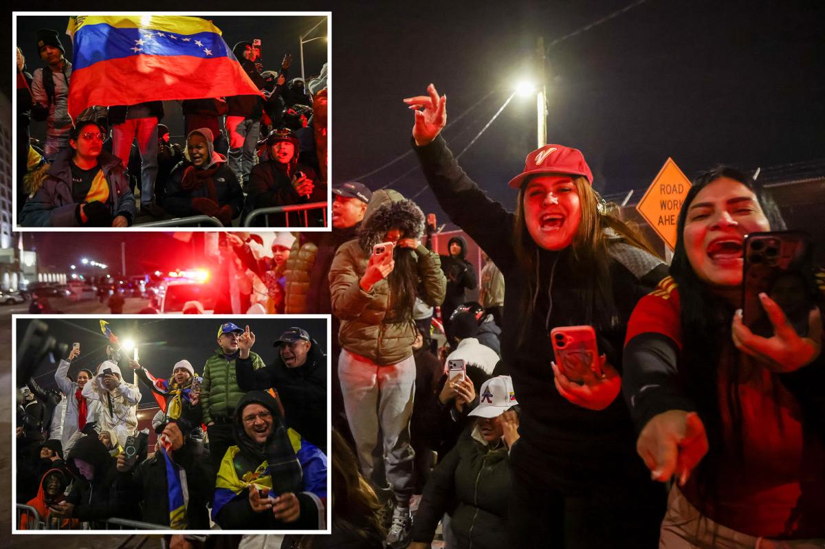 Nicolás Maduro, wife greeted by jeers of 'down with the dictator' by hundreds of revelers at Brooklyn lock up