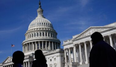 FILE - People walk outside the U.S. Capitol building in Washington on June 9, 2022. Members of the House and Senate were informed Wednesday, March 8, 2023, that hackers may have gained access to their sensitive personal data in a breach of a Washington, D.C., health insurance marketplace. (AP Photo/Patrick Semansky, File)