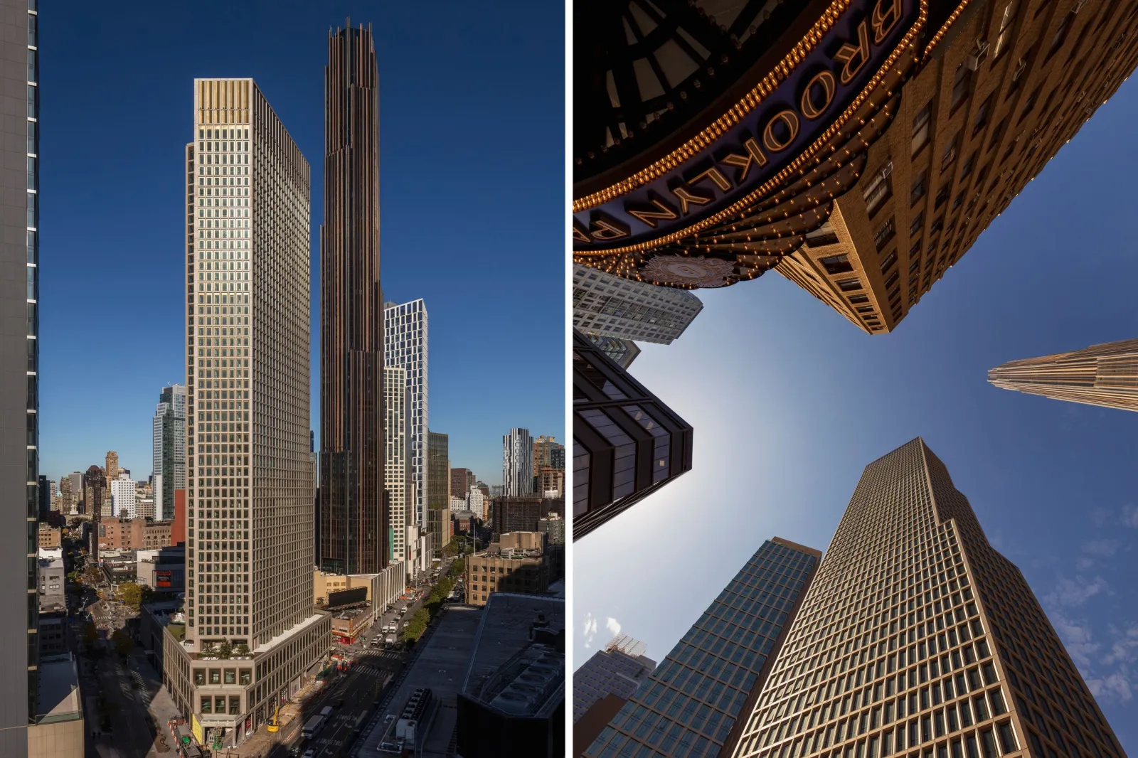 Images of the Brook skyscraper in Brooklyn.