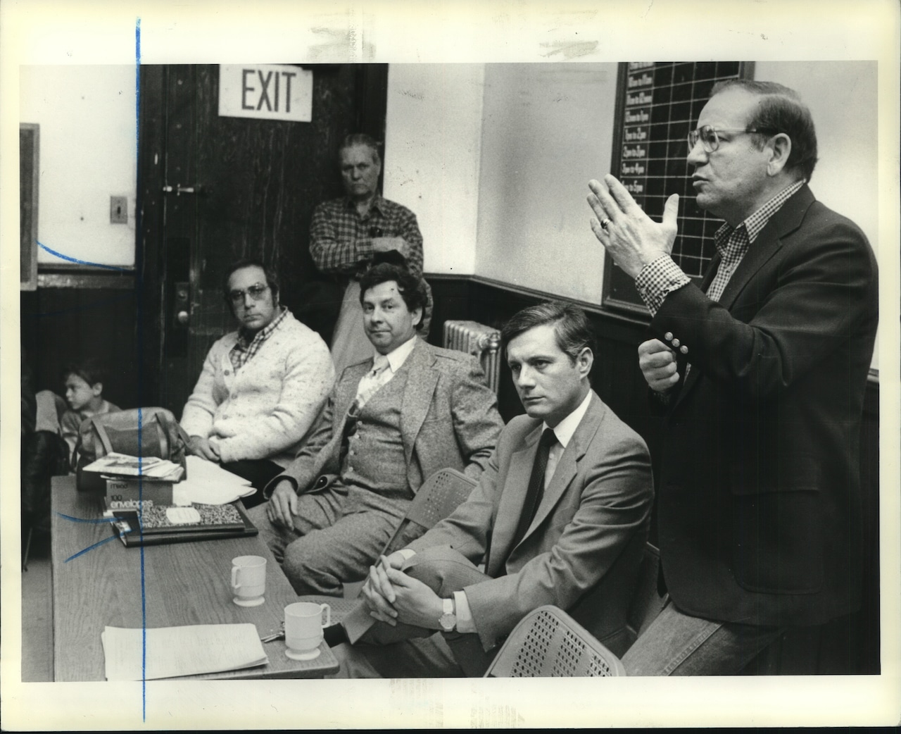 1983 Press Photo Parks Department Officials Meet Re Silver Lake Golf Course